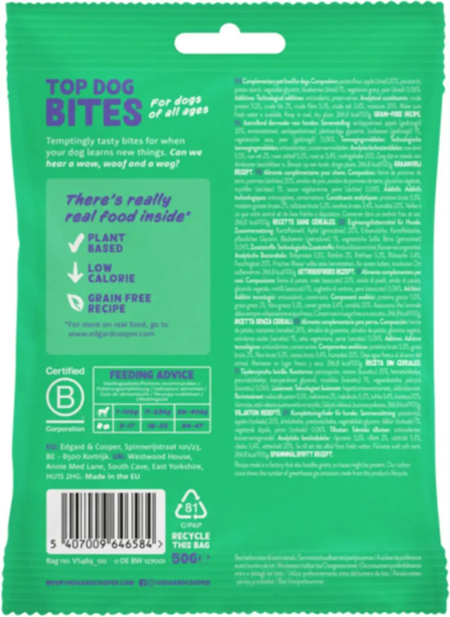 Edgard & Cooper Bites Small Appel 50g