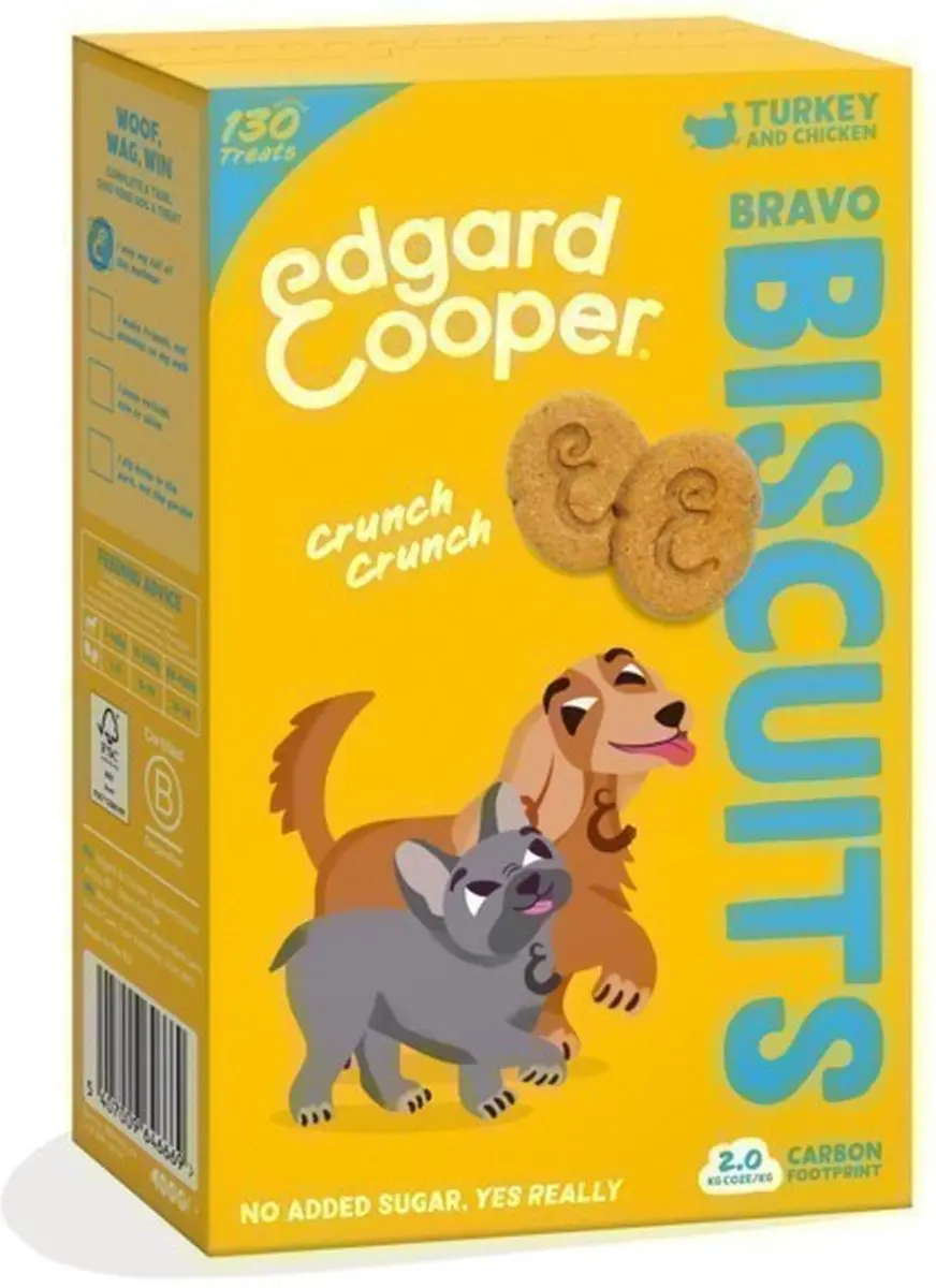 Edgard & Cooper Biscuit Kalkoen Hondensnacks 400g
