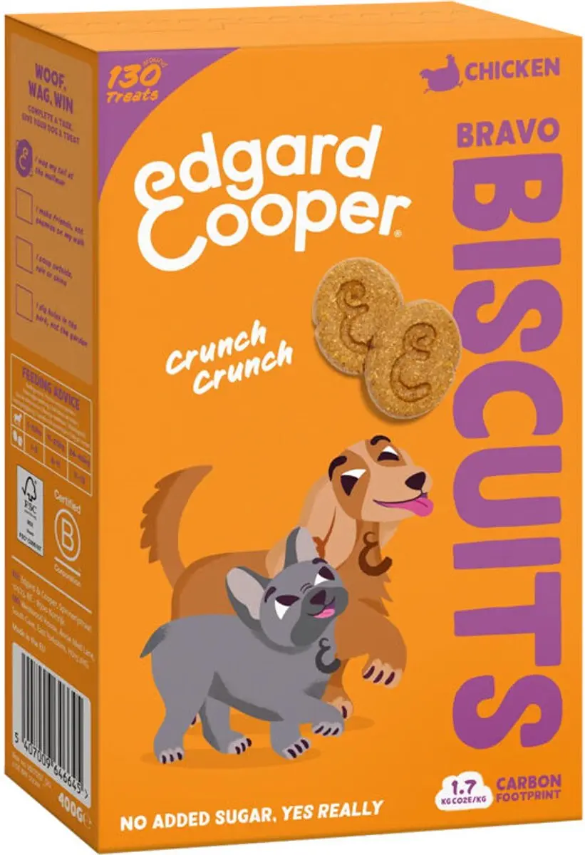 Edgard & Cooper Biscuit Hondensnacks Zalm 400g