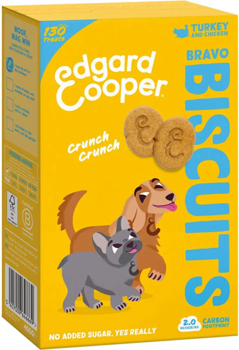 Edgard & Cooper Biscuit Hondensnacks Zalm 400g