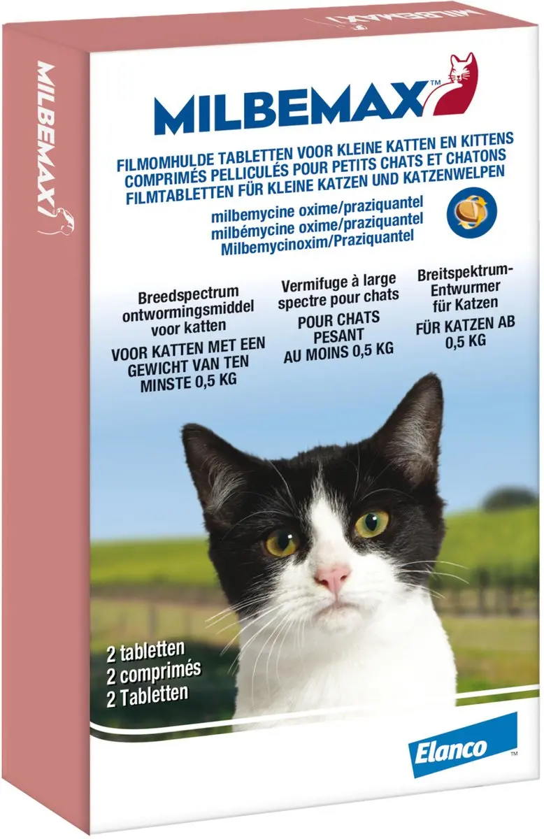 Milbemax Kitten & Kat Anti-wormenmiddel 2 tabletten