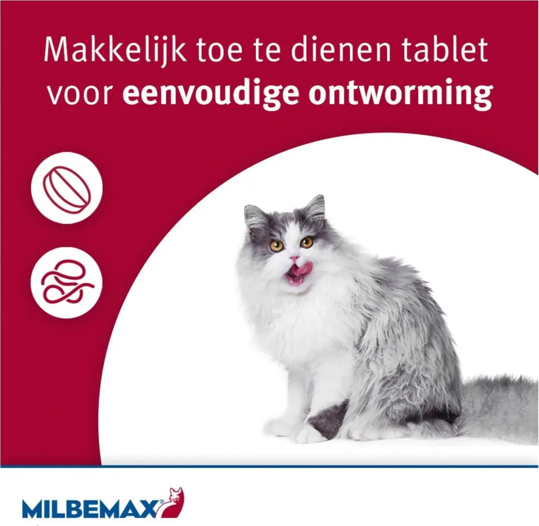 Milbemax Kitten & Kat Anti-wormenmiddel 2 tabletten