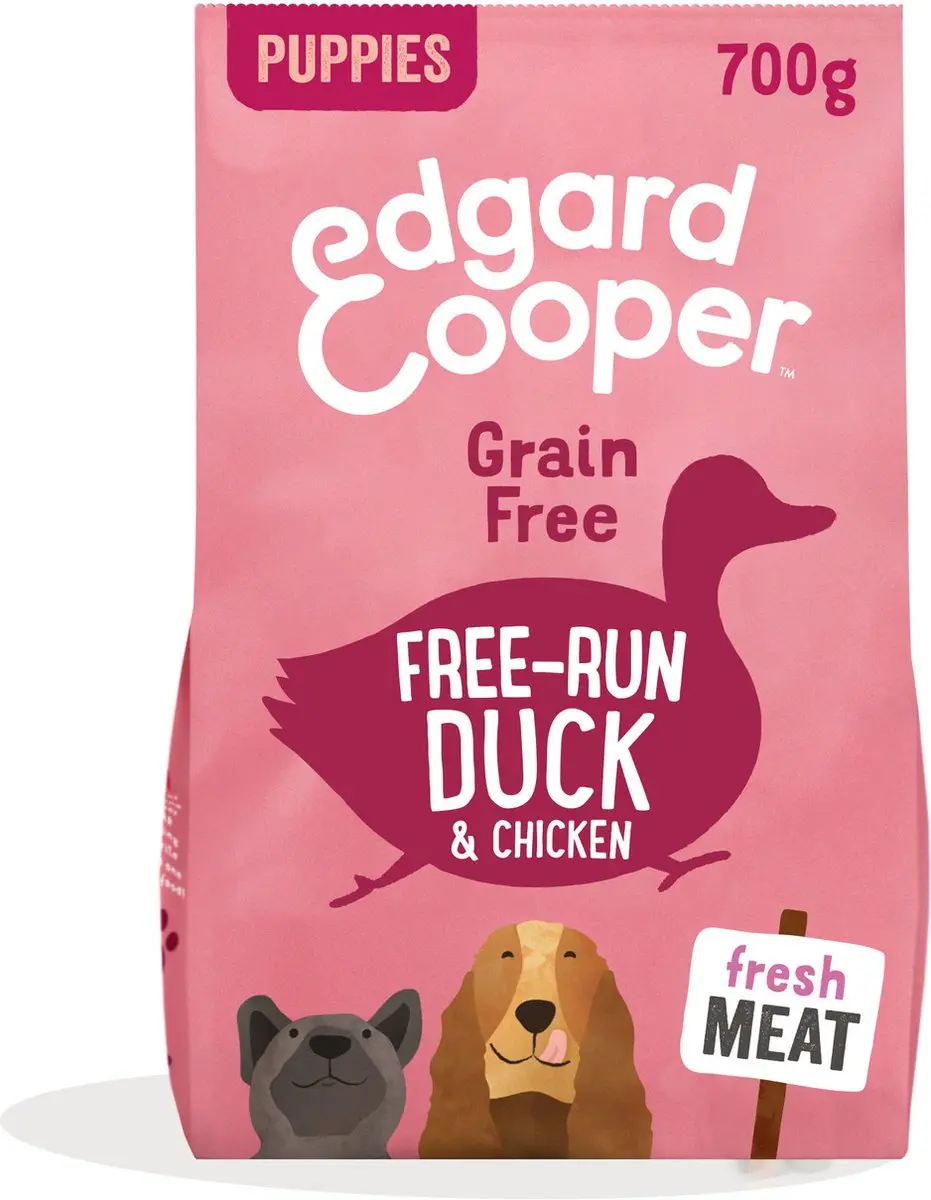 Edgard & Cooper Free-Run Duck Puppy Eend & Kip & Banaan Hondenvoer 700g