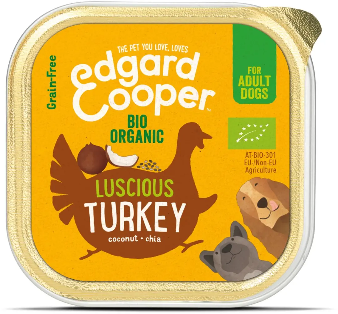 Edgard & Cooper Biologische Kalkoen Kuipje 100g