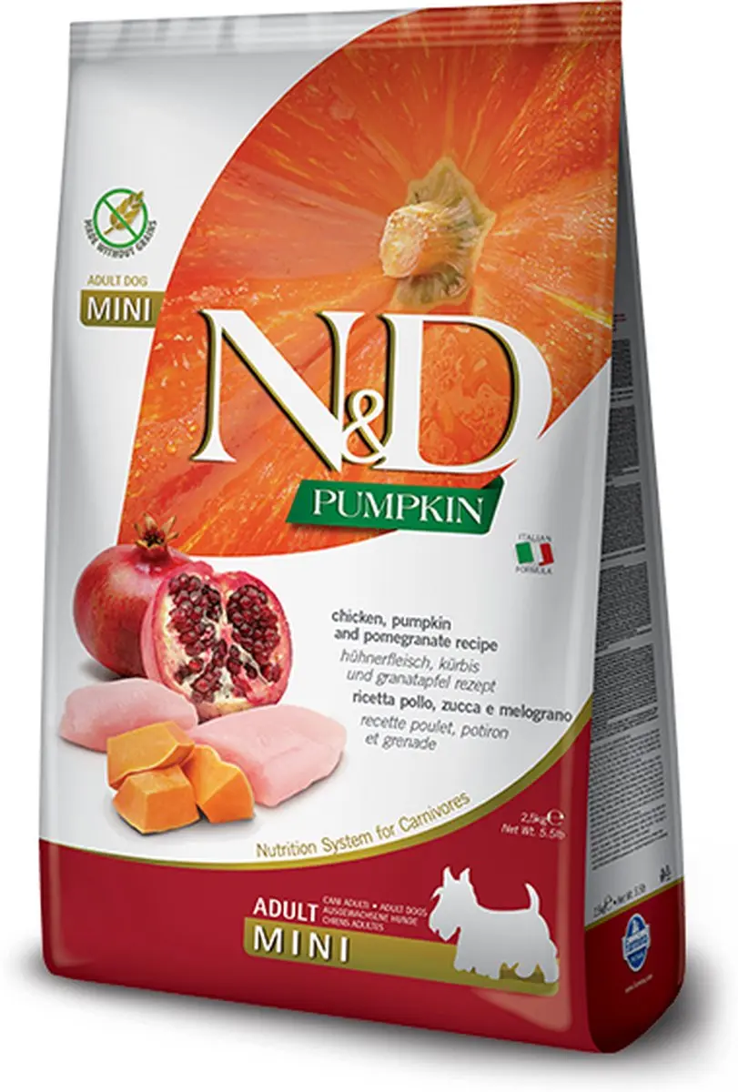 N&D Pumpkin Hondenvoer Kip Small Breed 2,5 kg