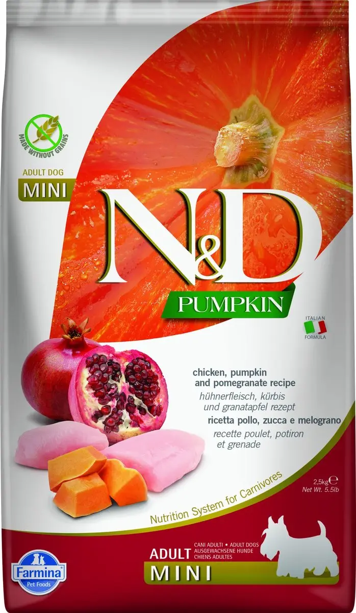 N&D Pumpkin Hondenvoer Kip Small Breed 2,5 kg
