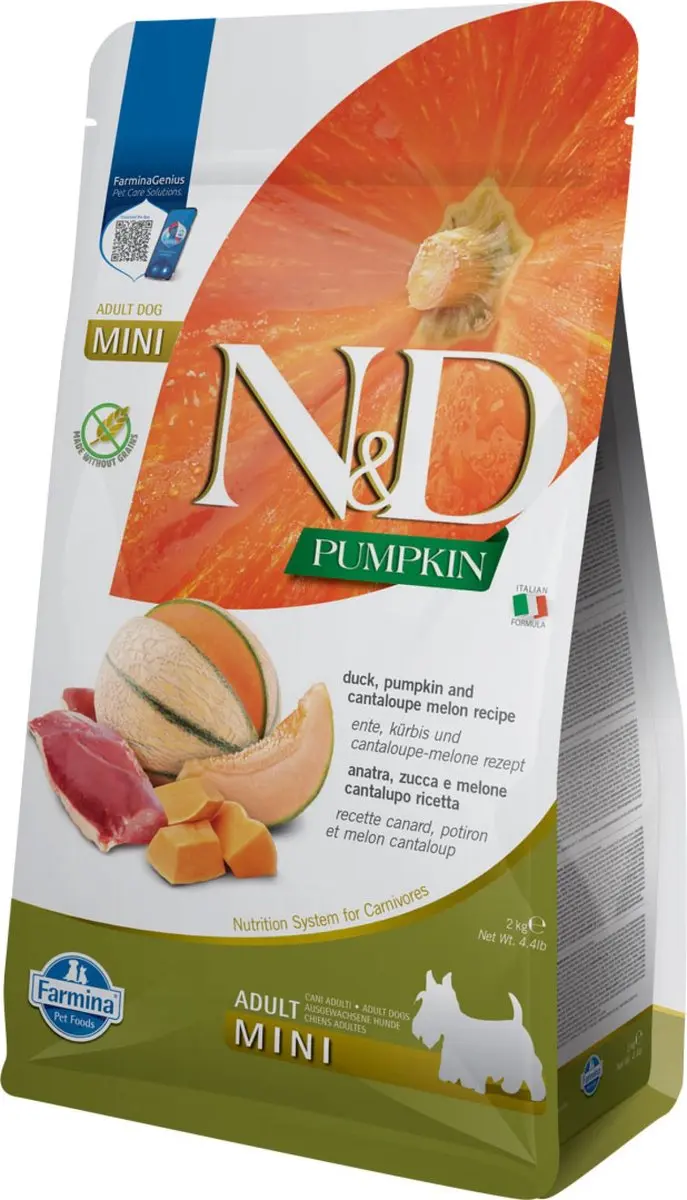 N&D Pumpkin hondenvoeding Eend small breed 2 kg