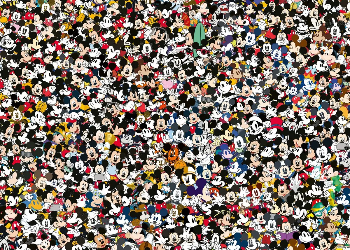 Ravensburger Challenge Mickey Legpuzzel 1000 Stuks - Multicolor