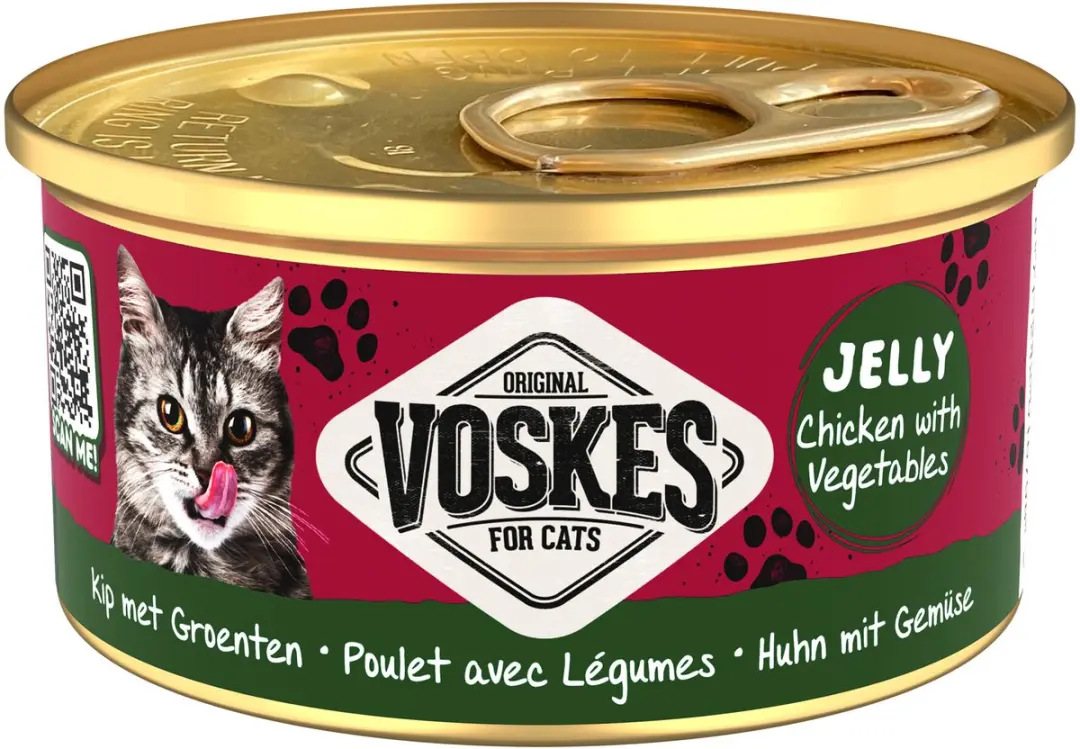 Voskes Gelei Kattenvoer Kip - 24x85g