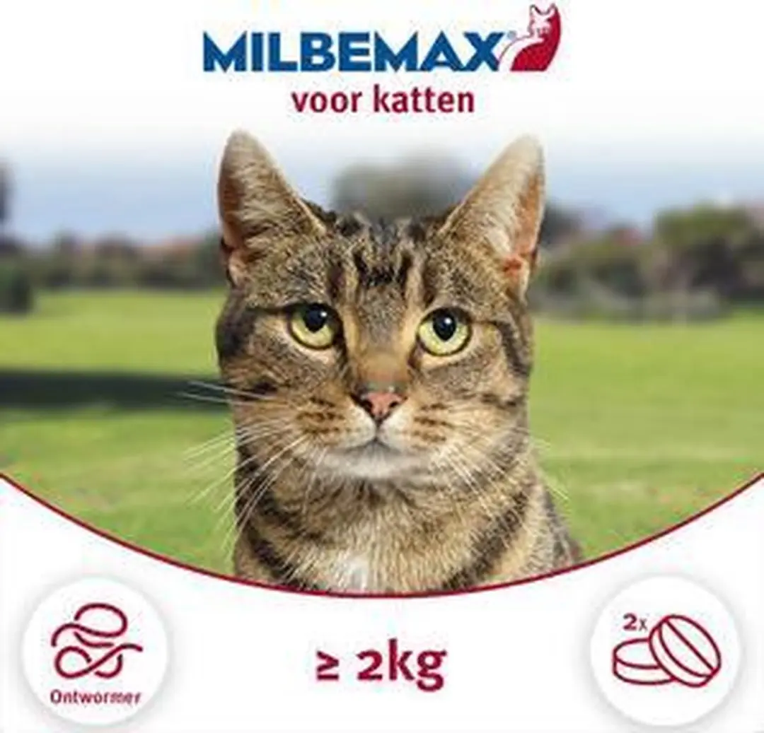 Milbemax Kat Ontwormingsmiddel 2x2 Tabletten