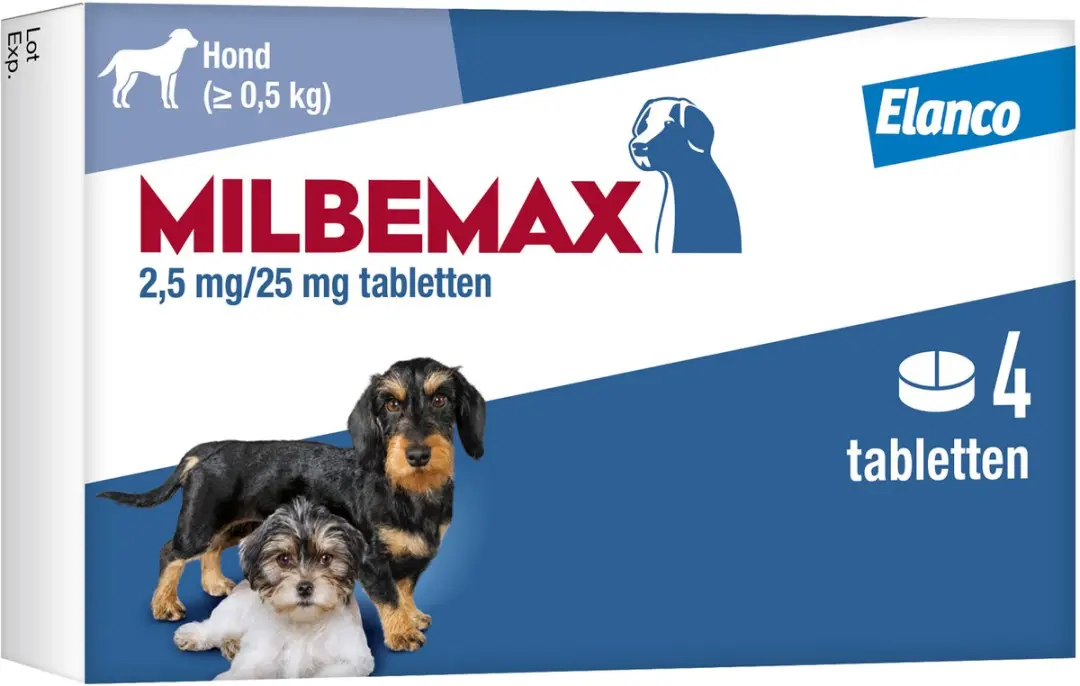 Milbemax Hond Ontwormingsmiddel Small 2 x 2 tabletten