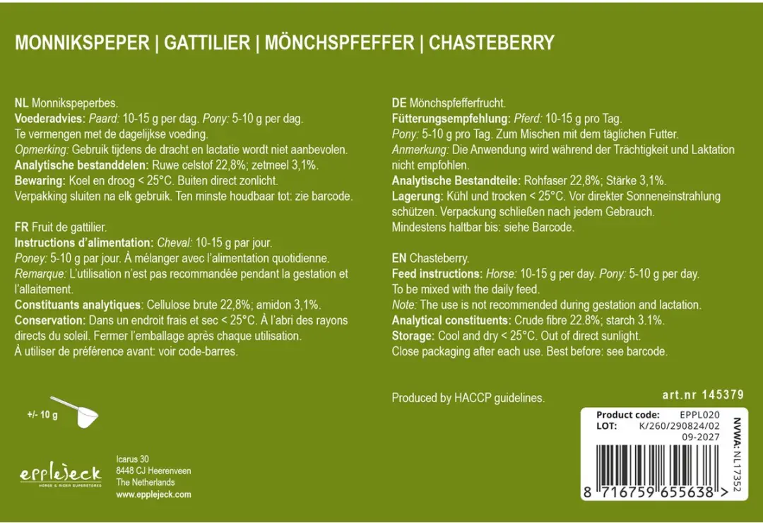 Epplejeck Monnikspeper 500ml