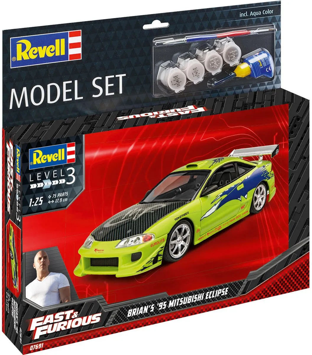 Revell 67691 Fast & Furious Brian's Eclipse 1:25 Modelbouwpakket
