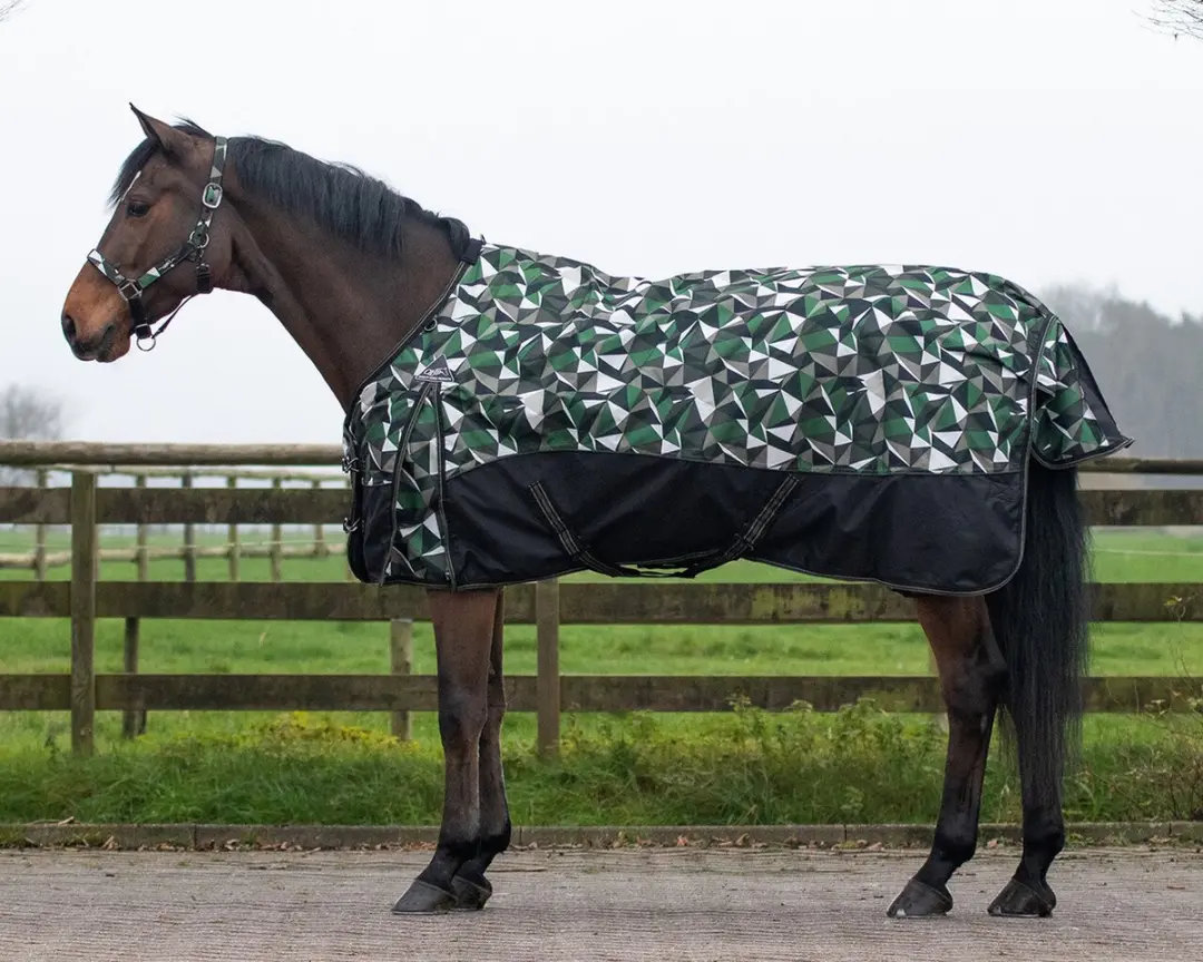QHP Winterdeken turnout luxe 300gr 80/110 cm Army