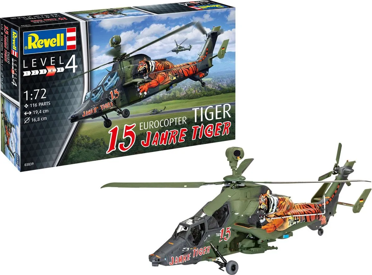 Revell 03839 Eurocopter Tiger Modelbouwpakket - 1:72 - Multi