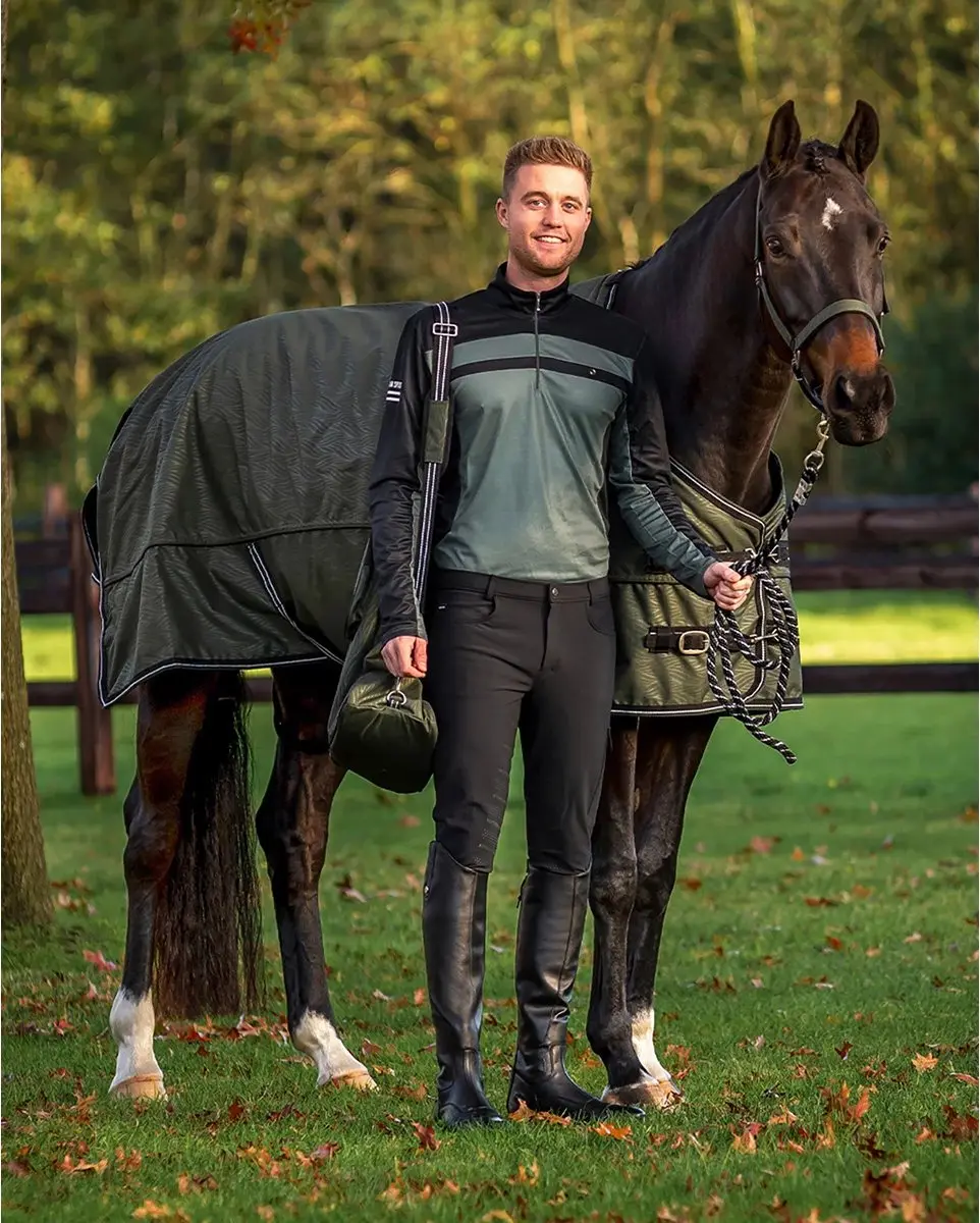 Qhp Deken Collection Fleece Donkergroen