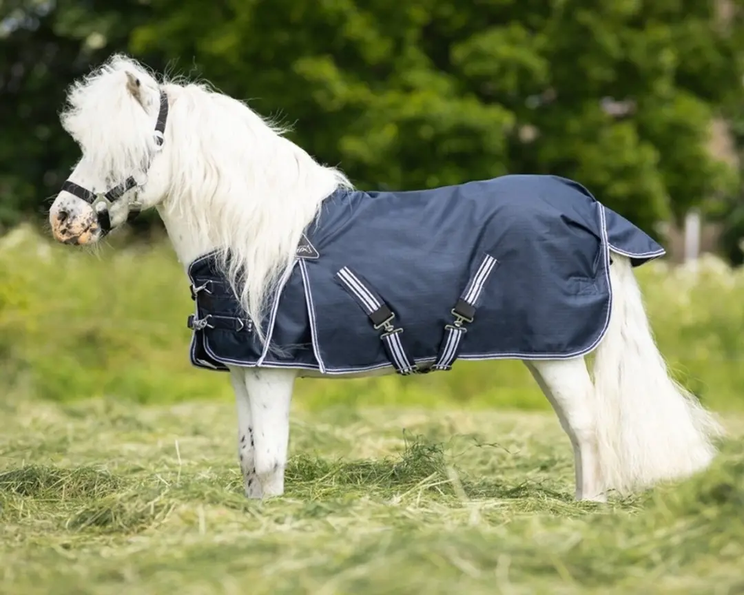 QHP Turnout RegenDecken 110cm Donkerblauw