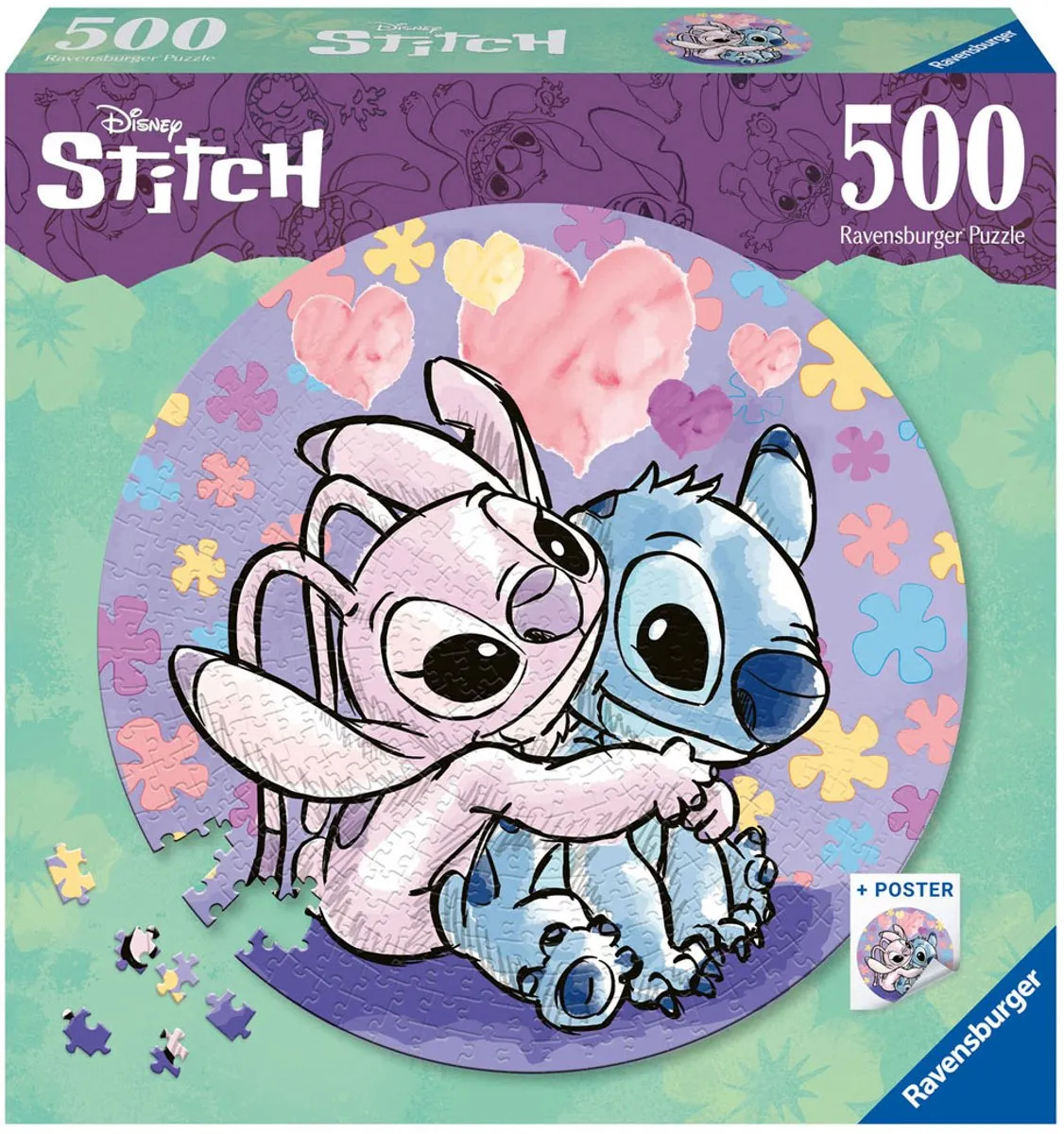 Ravensburger Disney Stitch Legpuzzel 500 Stuks - Multicolor