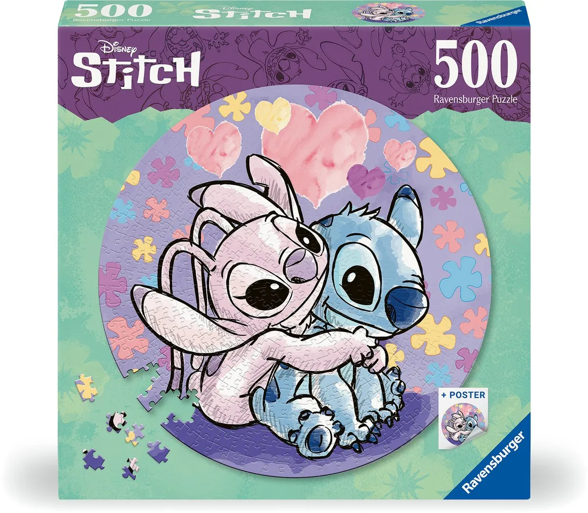 Ravensburger Disney Stitch Legpuzzel 500 Stuks - Multicolor