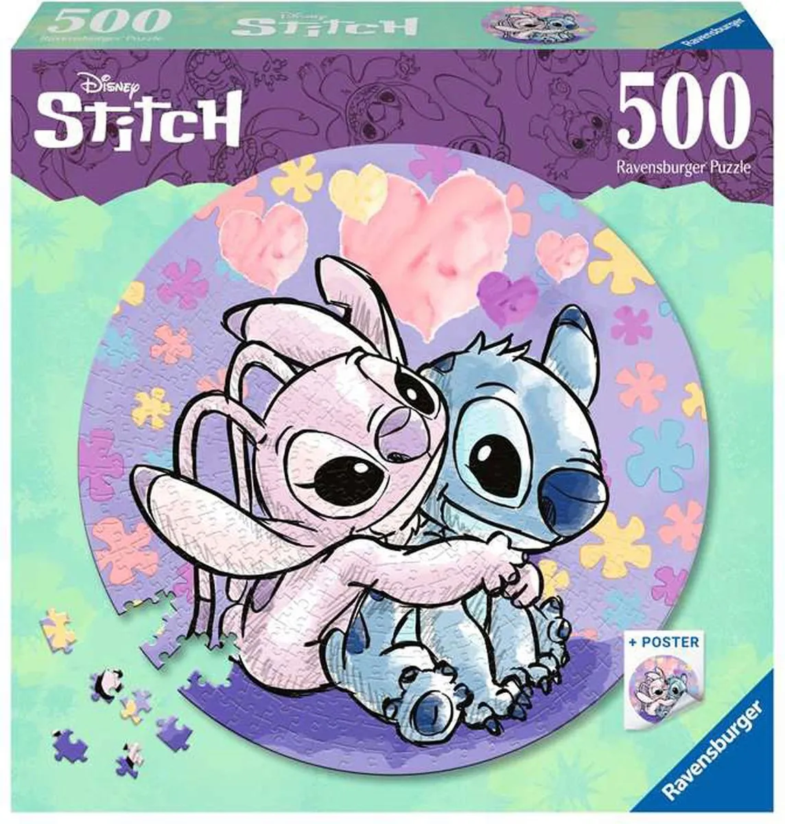 Ravensburger Disney Stitch Legpuzzel 500 Stuks - Multicolor