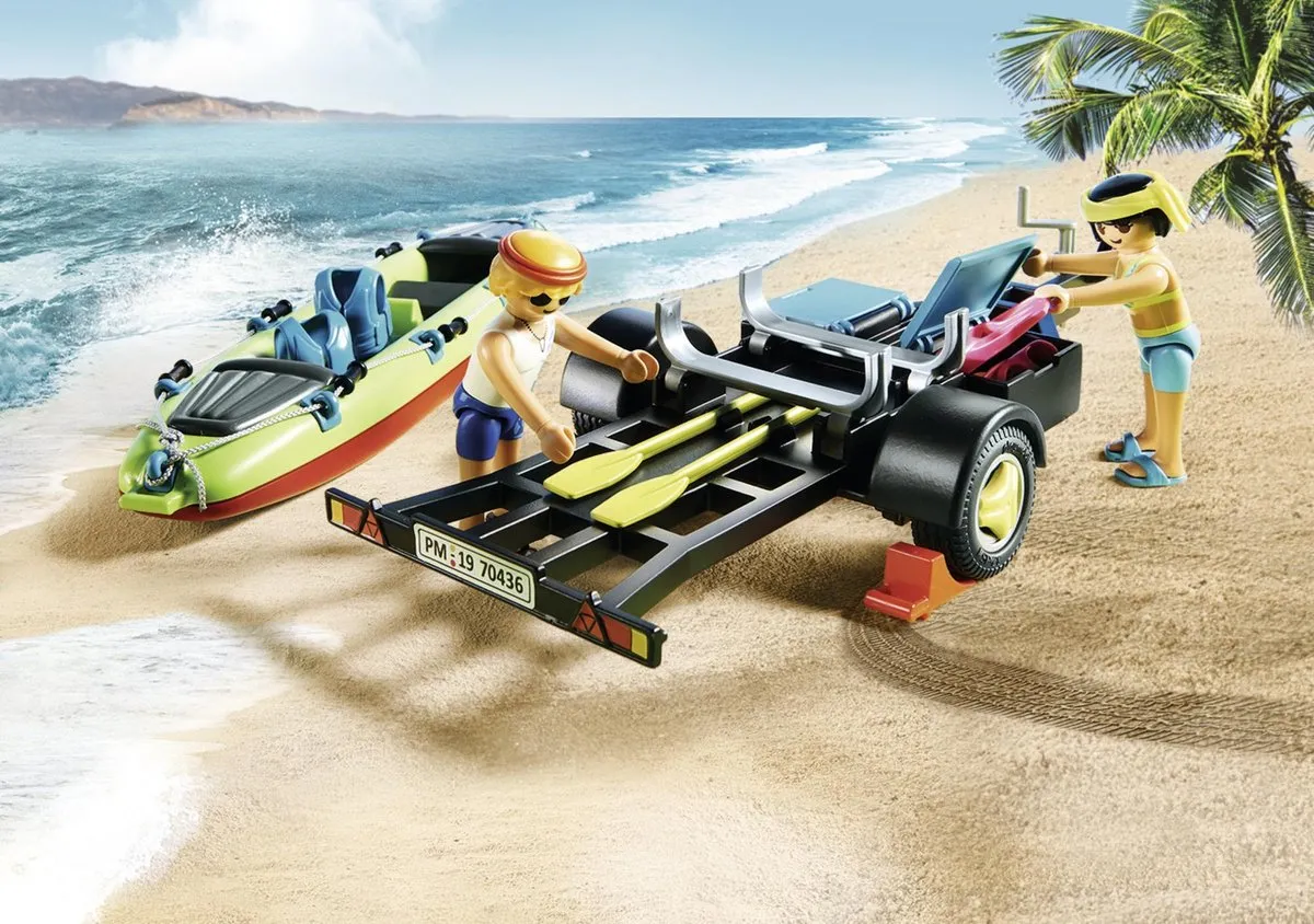 Playmobil Family Fun Strandwagen met Kano's 70436 - Multicolor