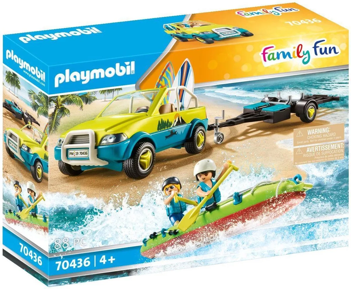 Playmobil Family Fun Strandwagen met Kano's 70436