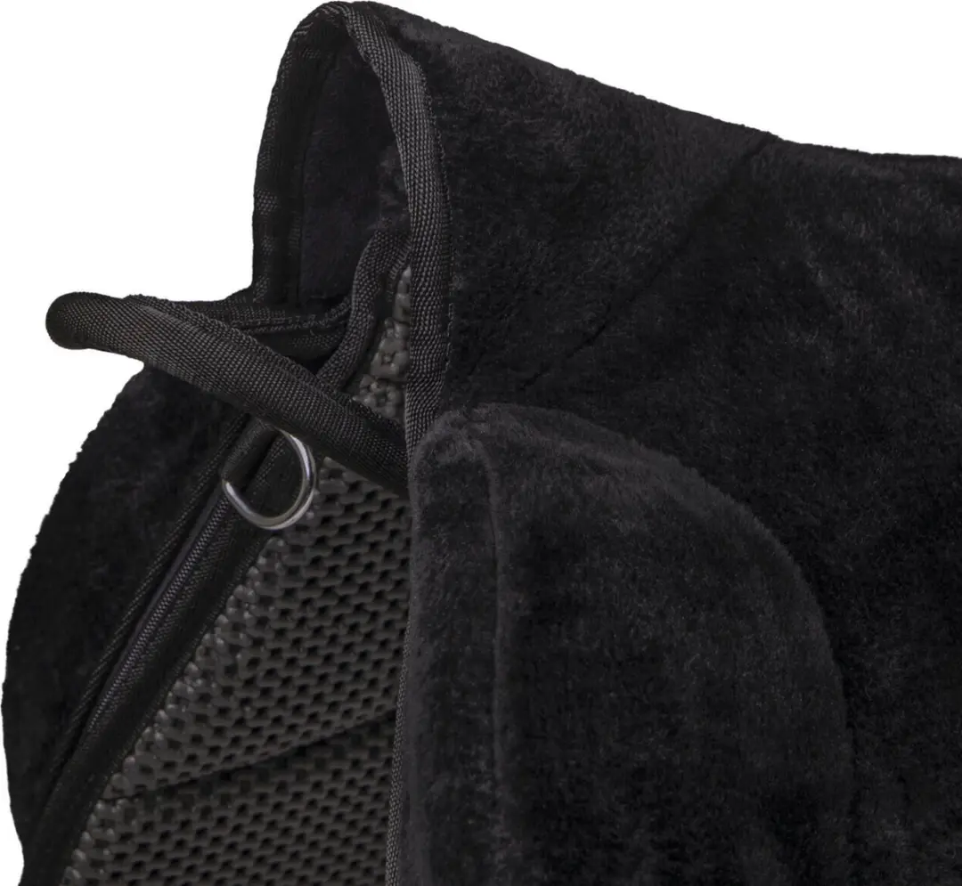 QHP Bareback Pad Super Soft - Zwart Pony