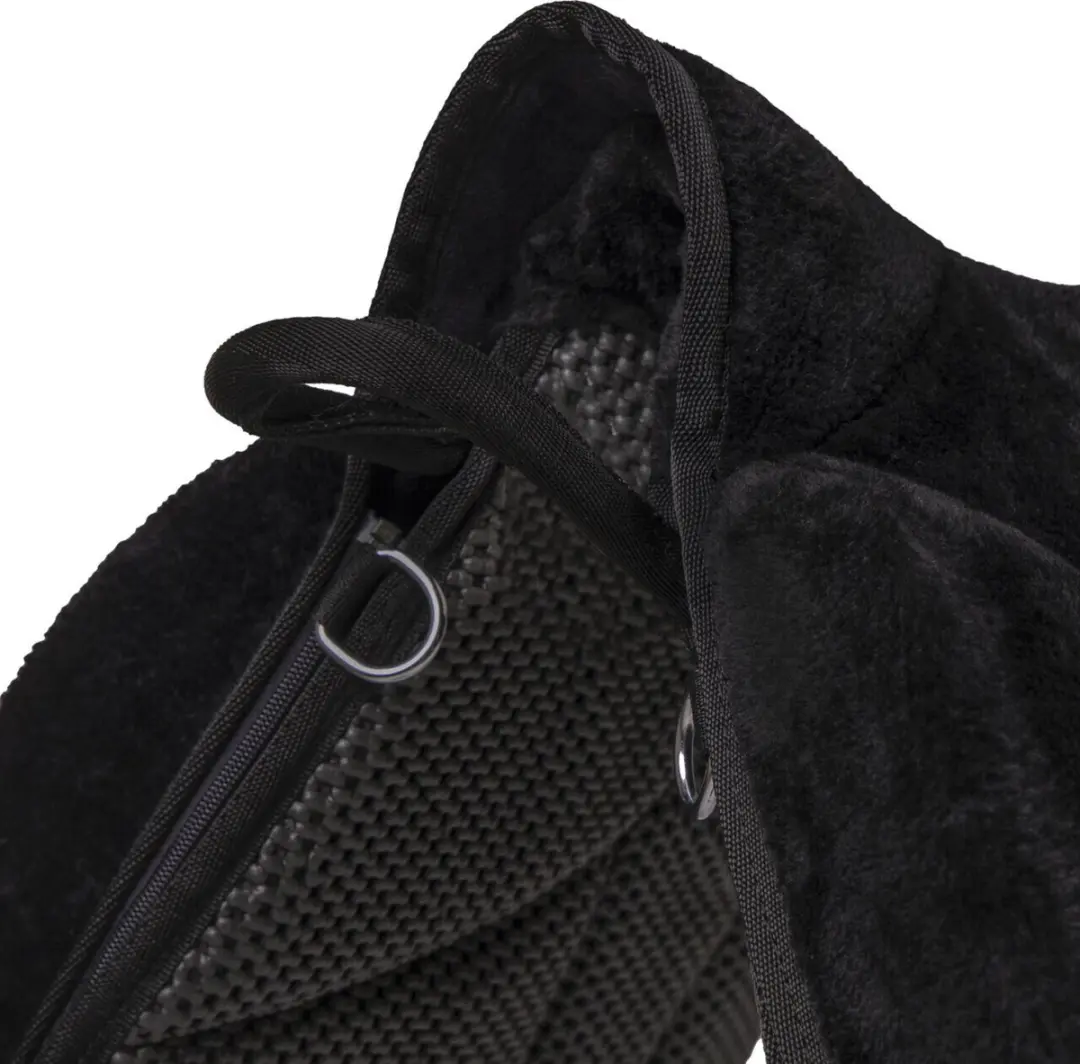 QHP Bareback Pad Super Soft - Zwart Pony