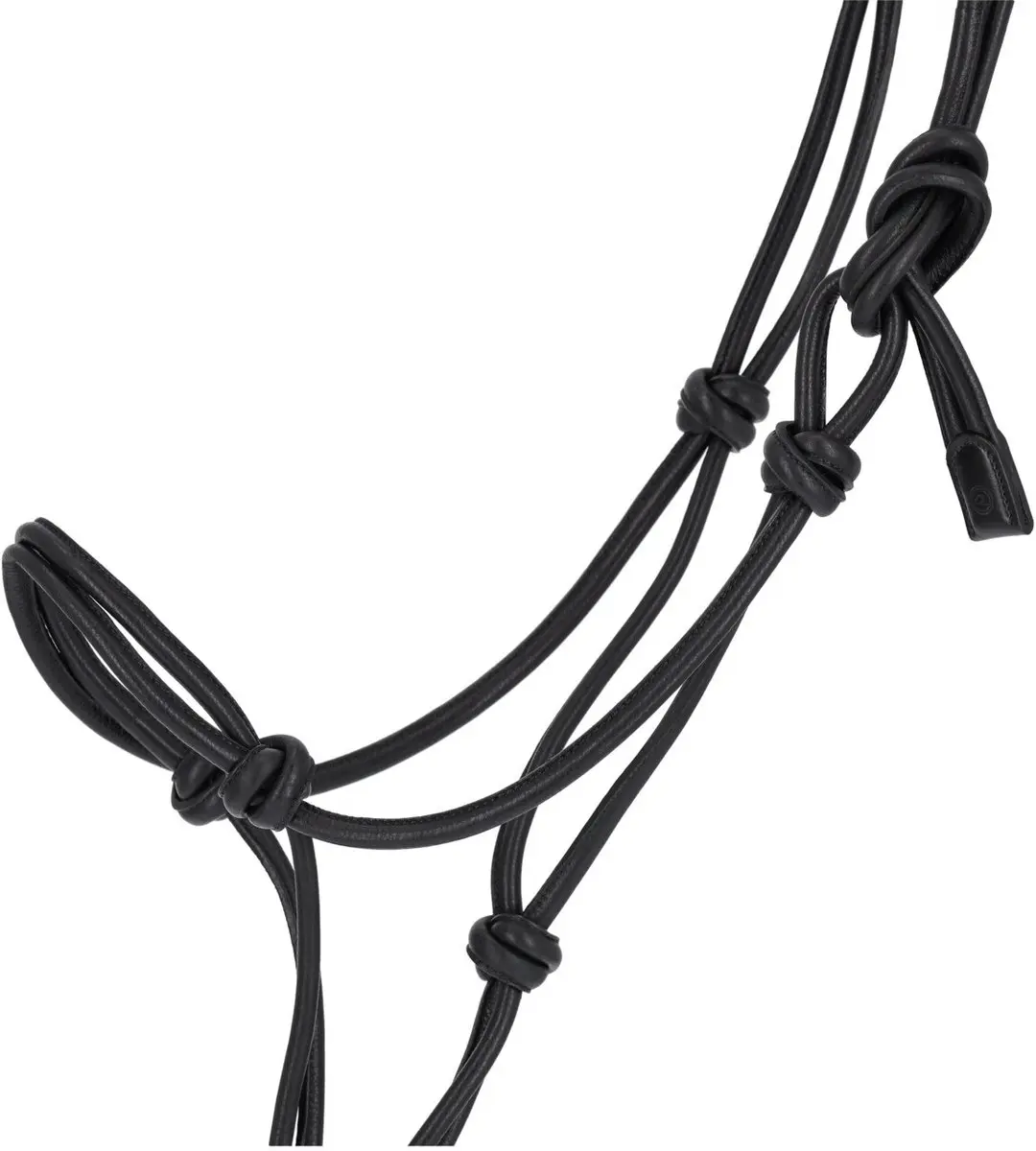 QHP Touwhalster Liberta Leer - Zwart Full