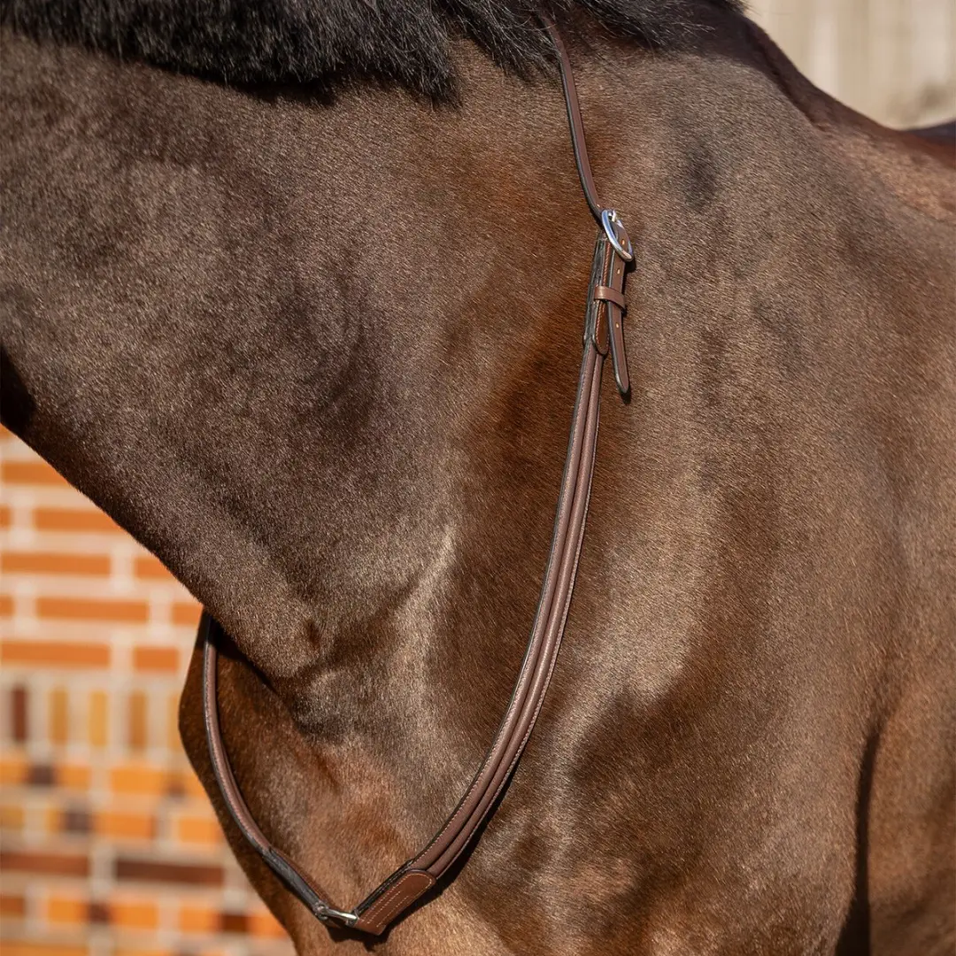 QHP Halstouw Leer Liberta Cob - Bruin