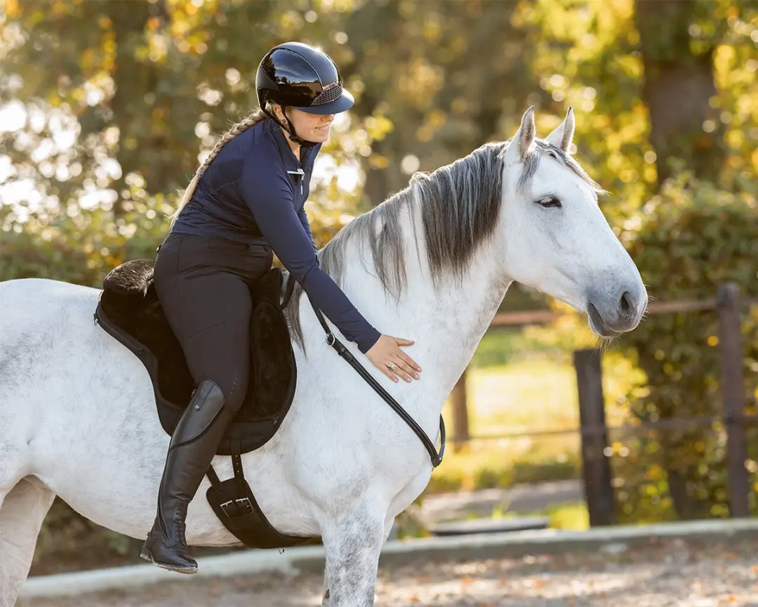 QHP Halstouw Leer Liberta Cob - Bruin