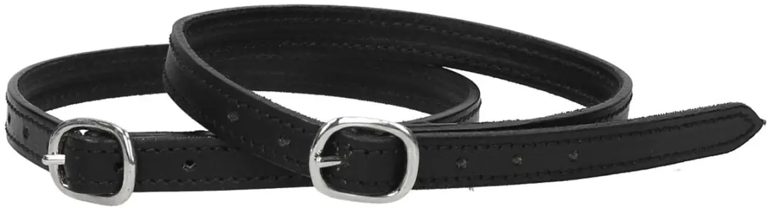 Epplejeck Sporenriemen Epplejeck Luxe Leer Zwart-zilver