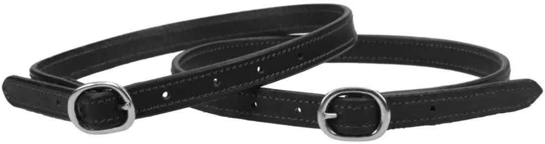 Epplejeck Sporenriemen Luxe Leer - Zwart - 2 Stuks