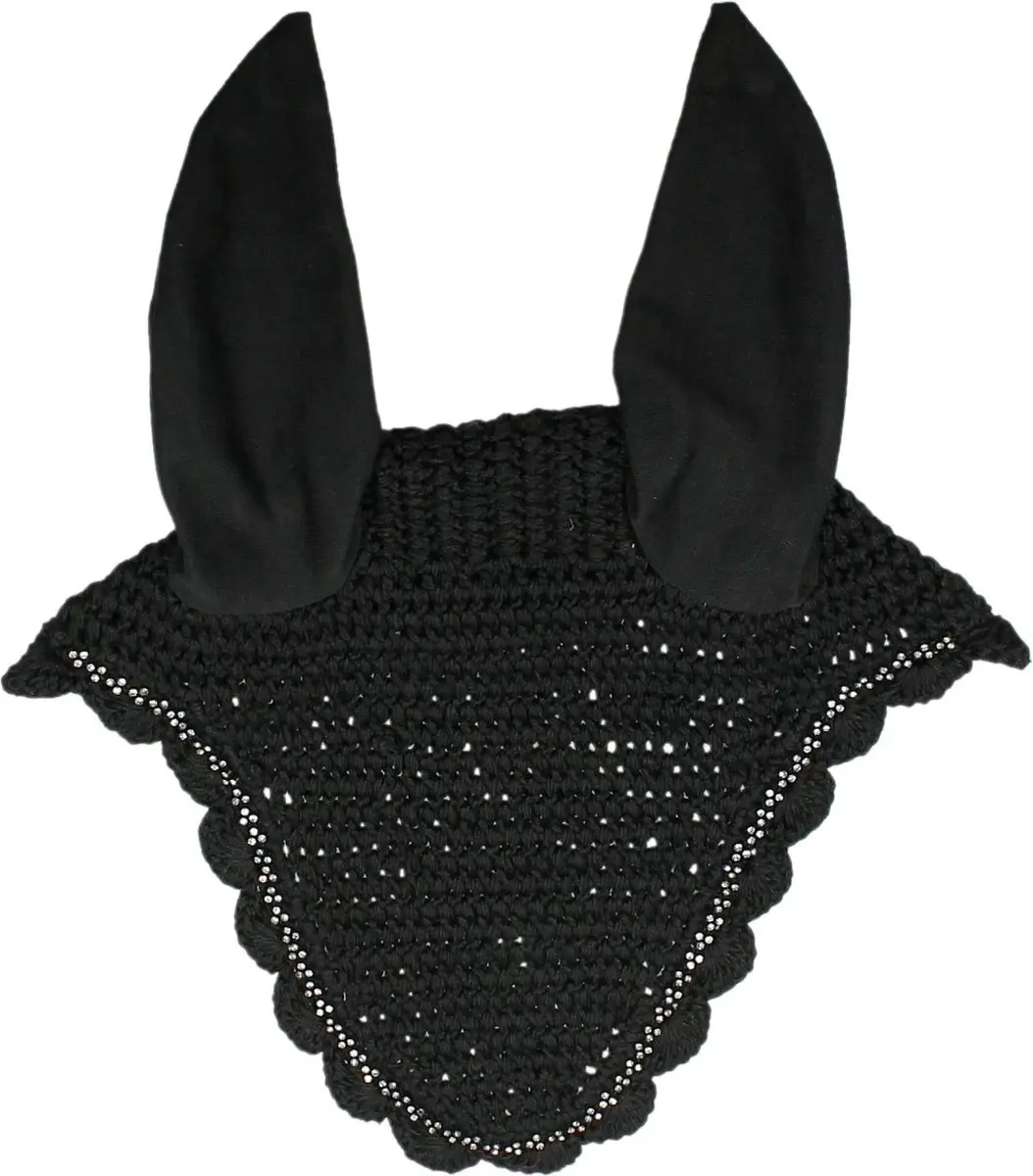 Epplejeck Oornetje Pony - Glitter Zwart