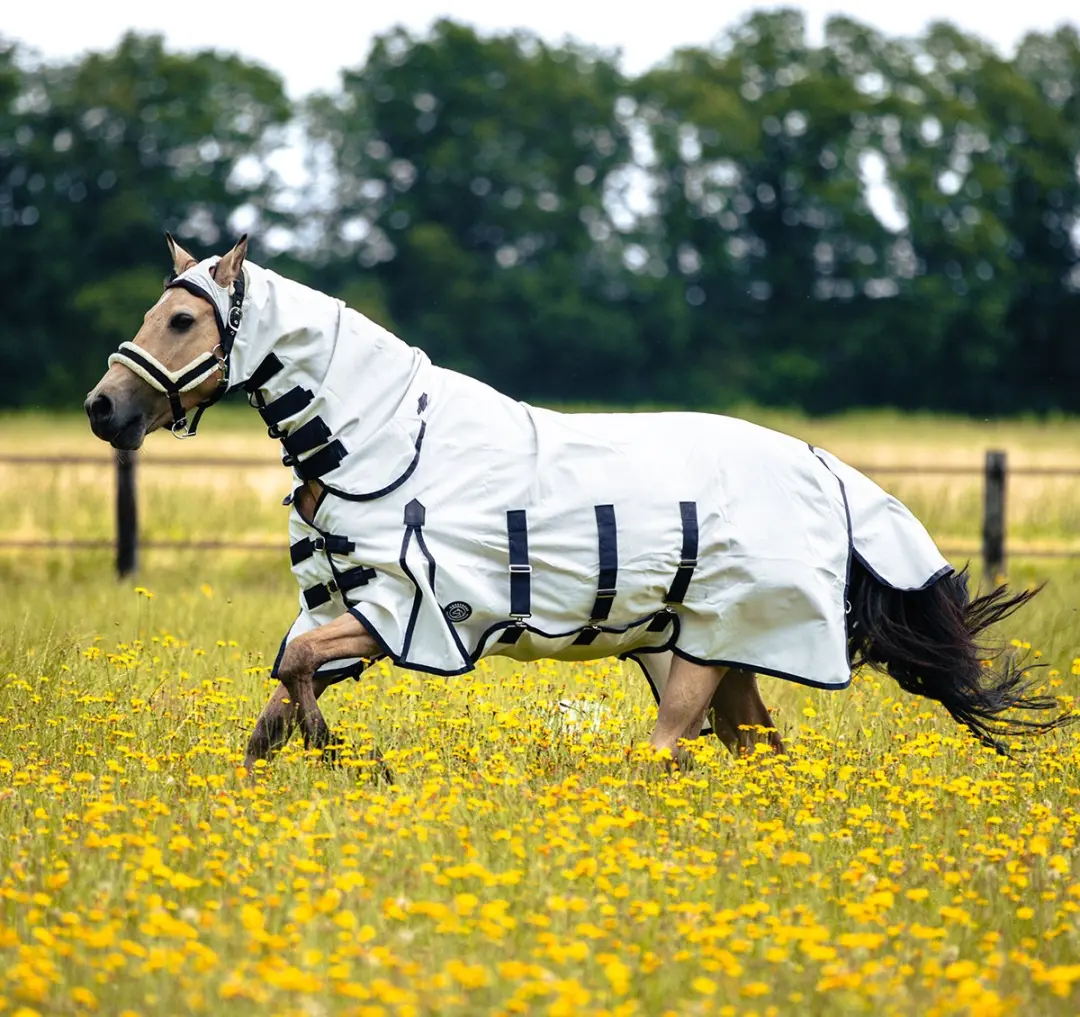Horsegear Eczeemdeken Sweet Itch Full Neck Wit - 155