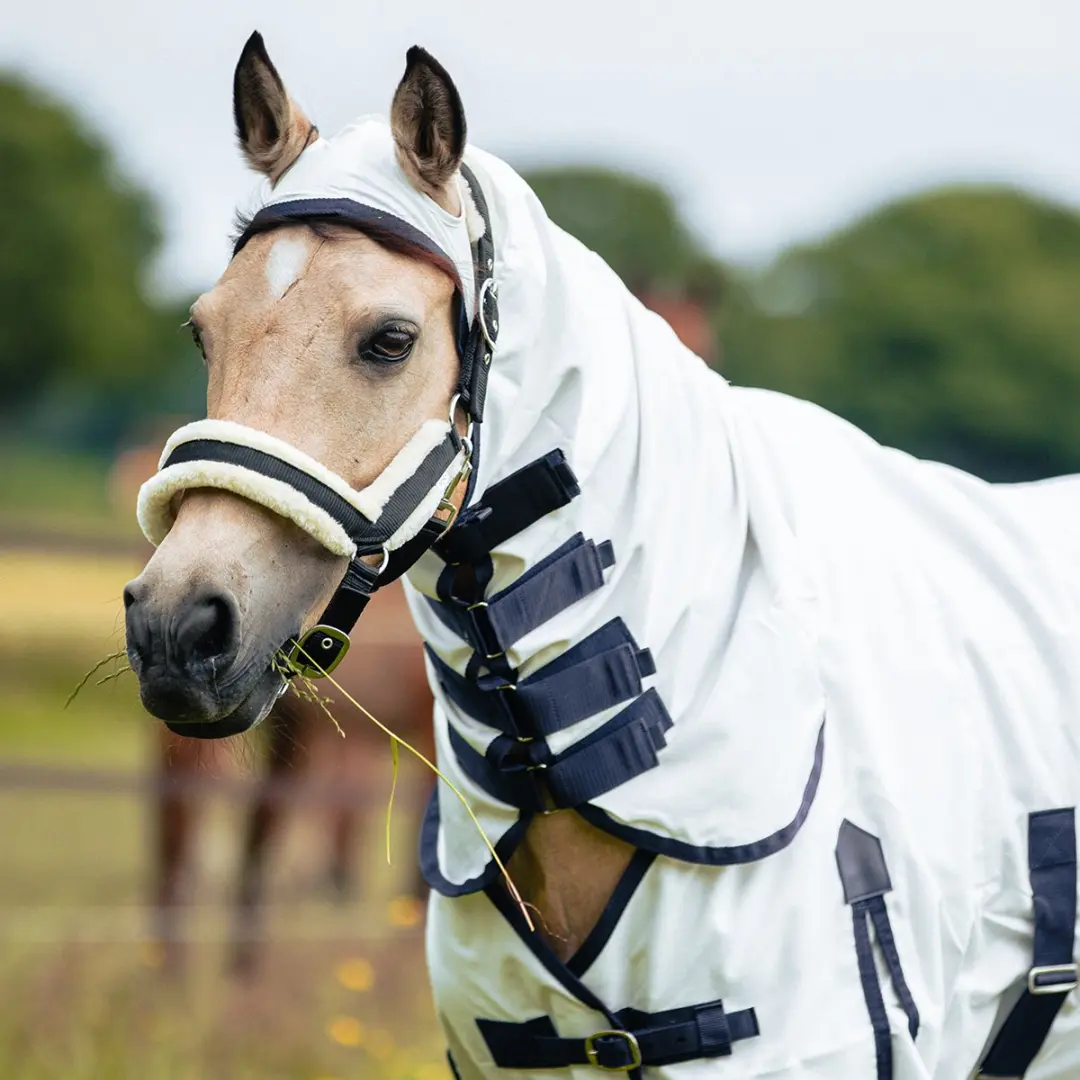 Horsegear Eczeemdeken Sweet Itch Full Neck Wit - 155