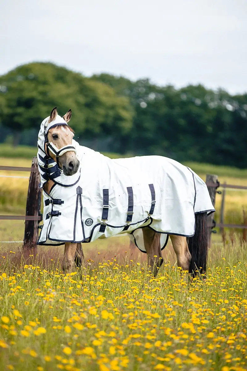 Horsegear Eczeemdeken Sweet Itch Full Neck Wit - 155