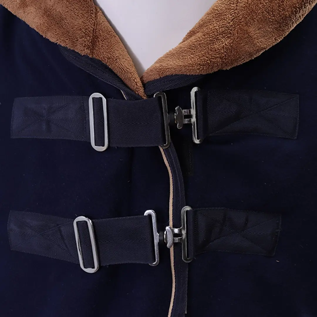 Horsegear HGroll Up Neck Zweetdeken 145/195cm - Donkerblauw