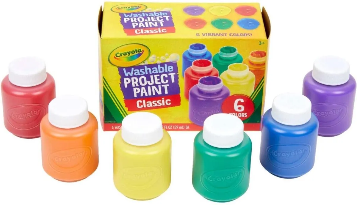 Crayola Afwasbare Verf Hobbypakket - 6 Stuks Primaire Kleuren