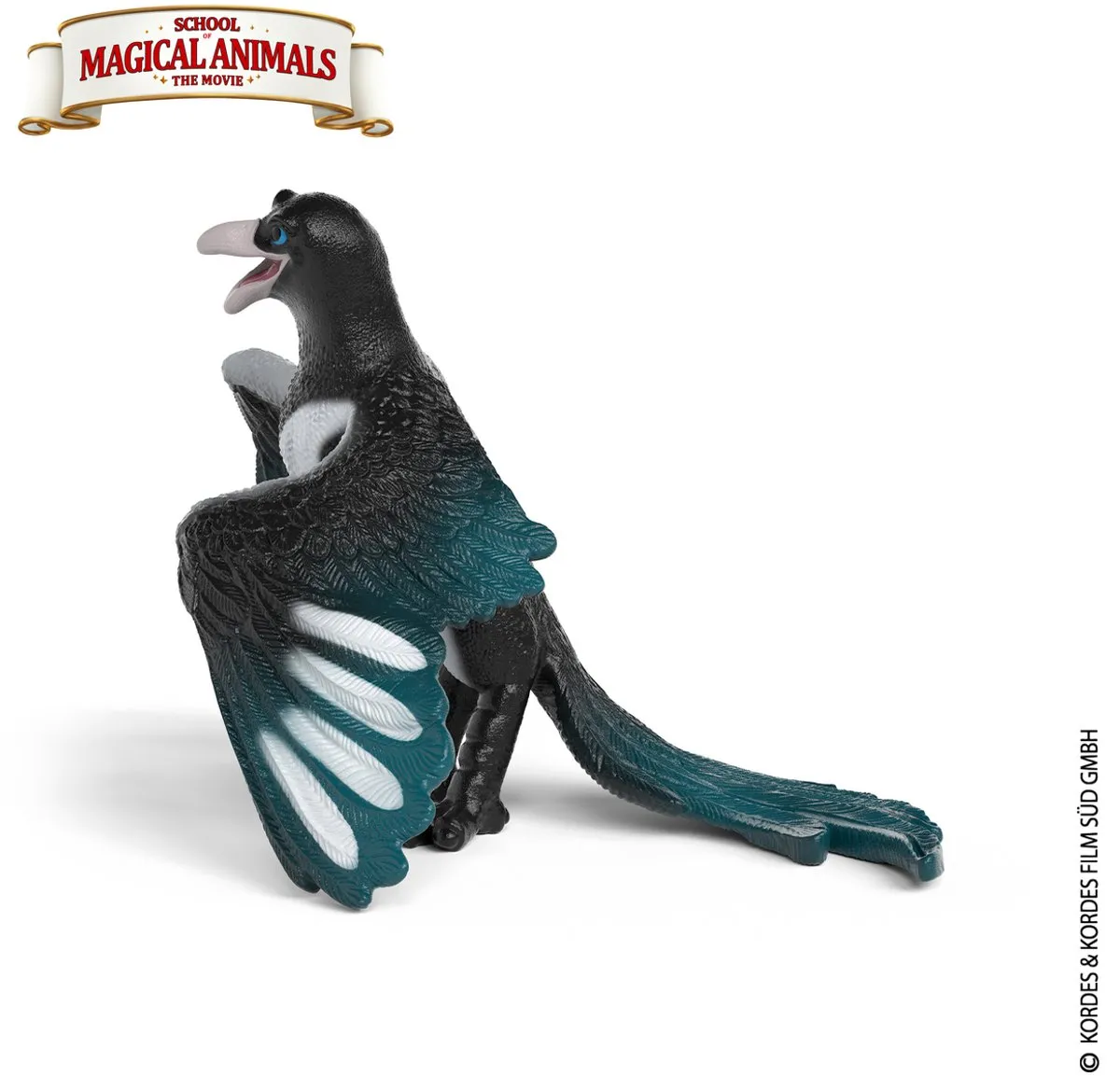 Schleich School of Magical Animals Pinkie de Ekster 14956 - Zwart/Wit