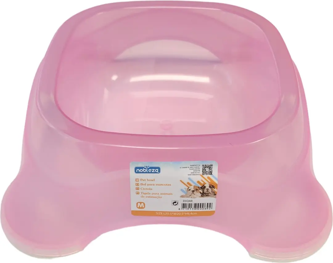 Nobleza Honden Voerbak Roze M