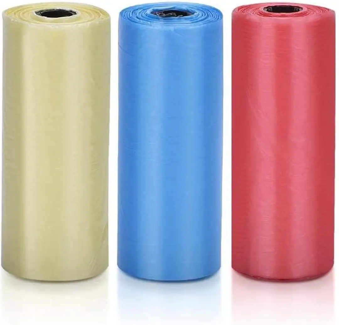 Nobleza Hondenpoepzakjes 45 Stuks - 3 Rollen - Roze/Blauw/Geel