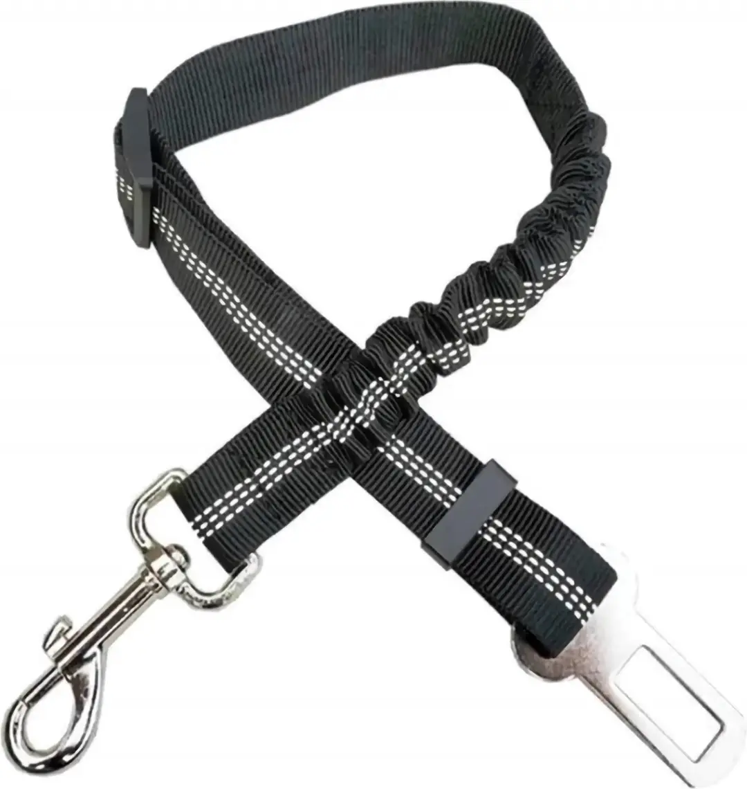 Nobleza Autogordel Hond 50-70cm - Zwart