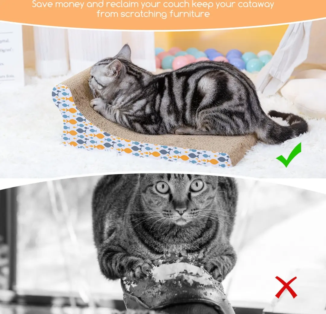 Nobleza Krabkarton Sofa - Kattenspeelgoed 1 Ligplek