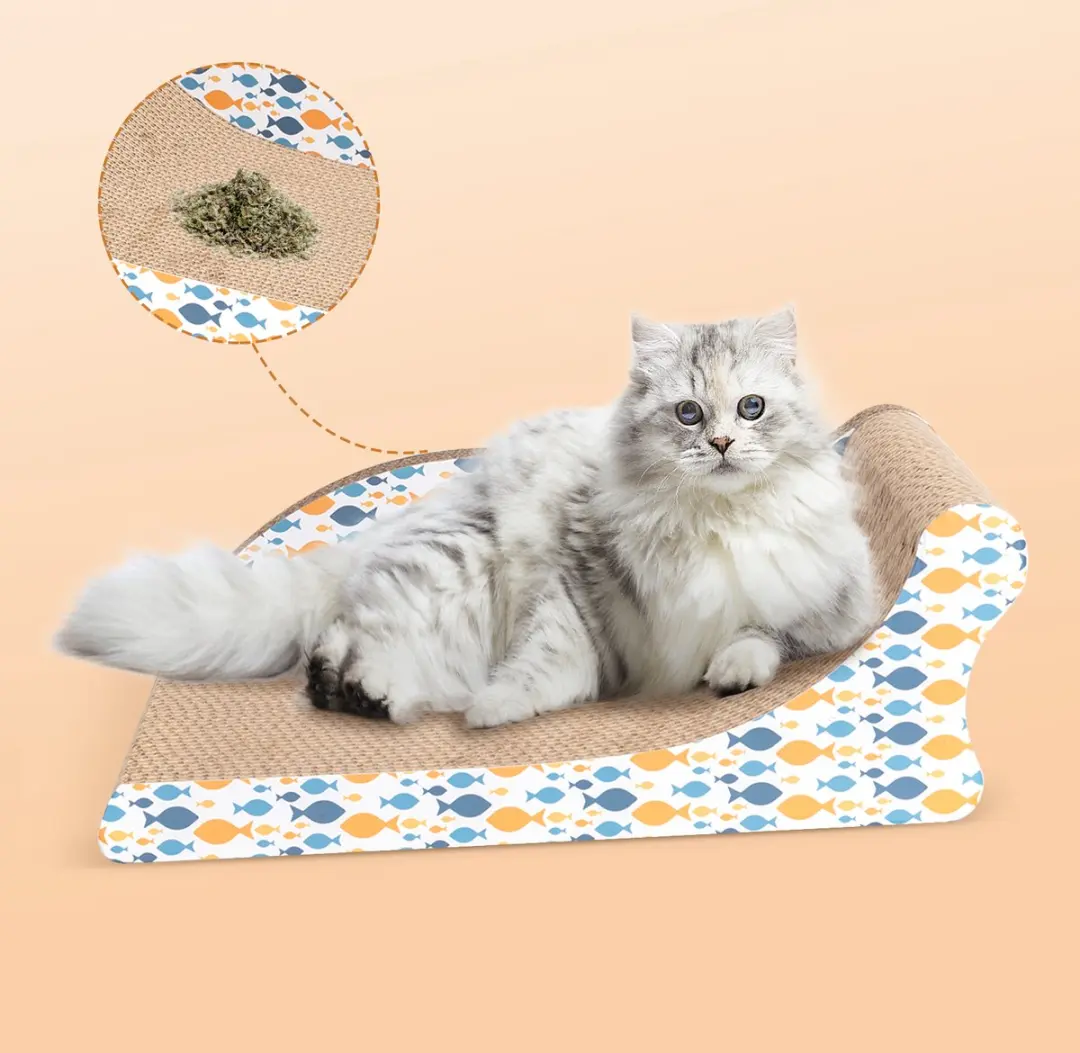 Nobleza Krabkarton Sofa - Kattenspeelgoed 1 Ligplek