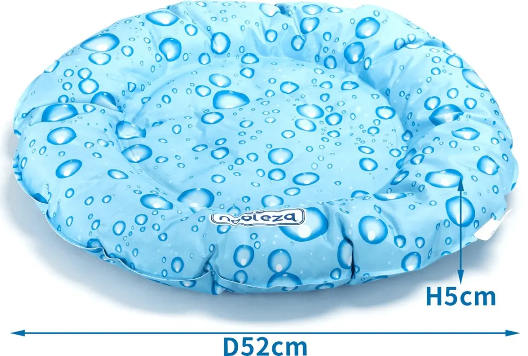 Nobleza Koelmat Hondenmand Rond 52cm - Lichtblauw