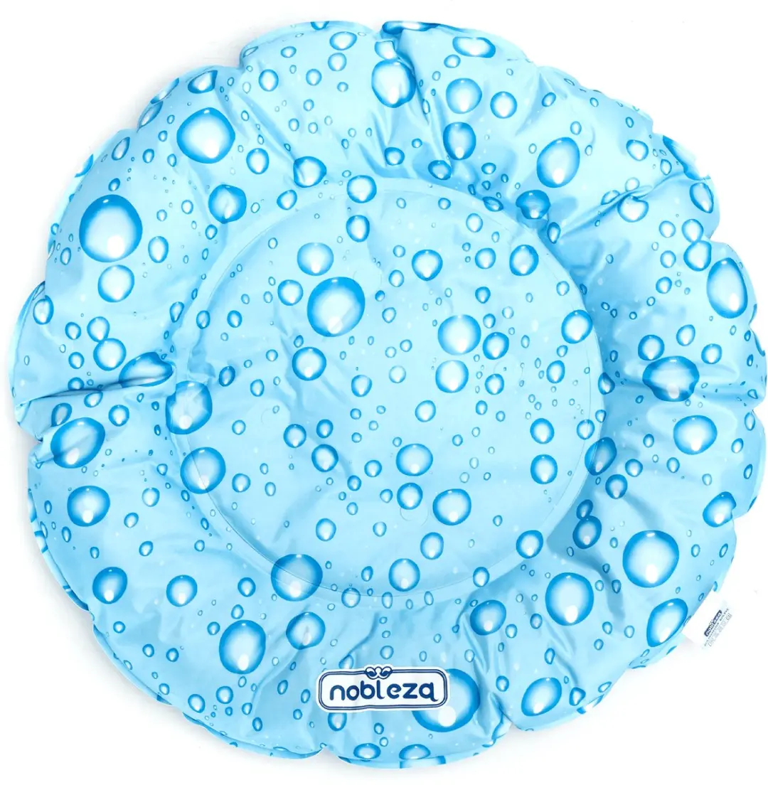 Nobleza Koelmat Hondenmand Rond 52cm - Lichtblauw