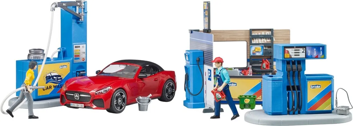 Bruder 62111 Tankstation Blauw