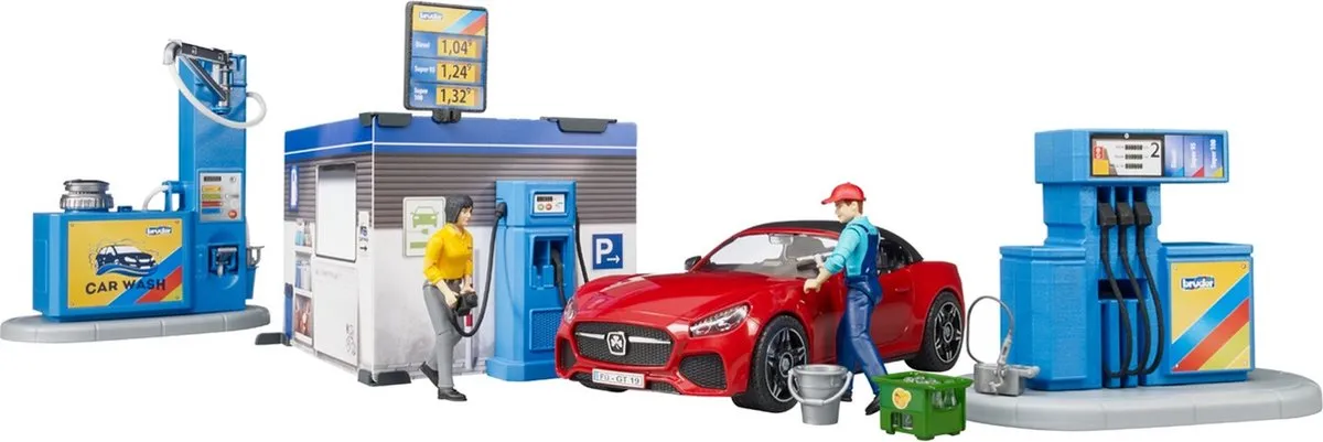 Bruder 62111 Tankstation Blauw