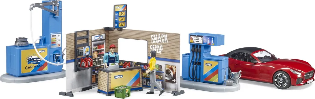 Bruder 62111 Tankstation Blauw